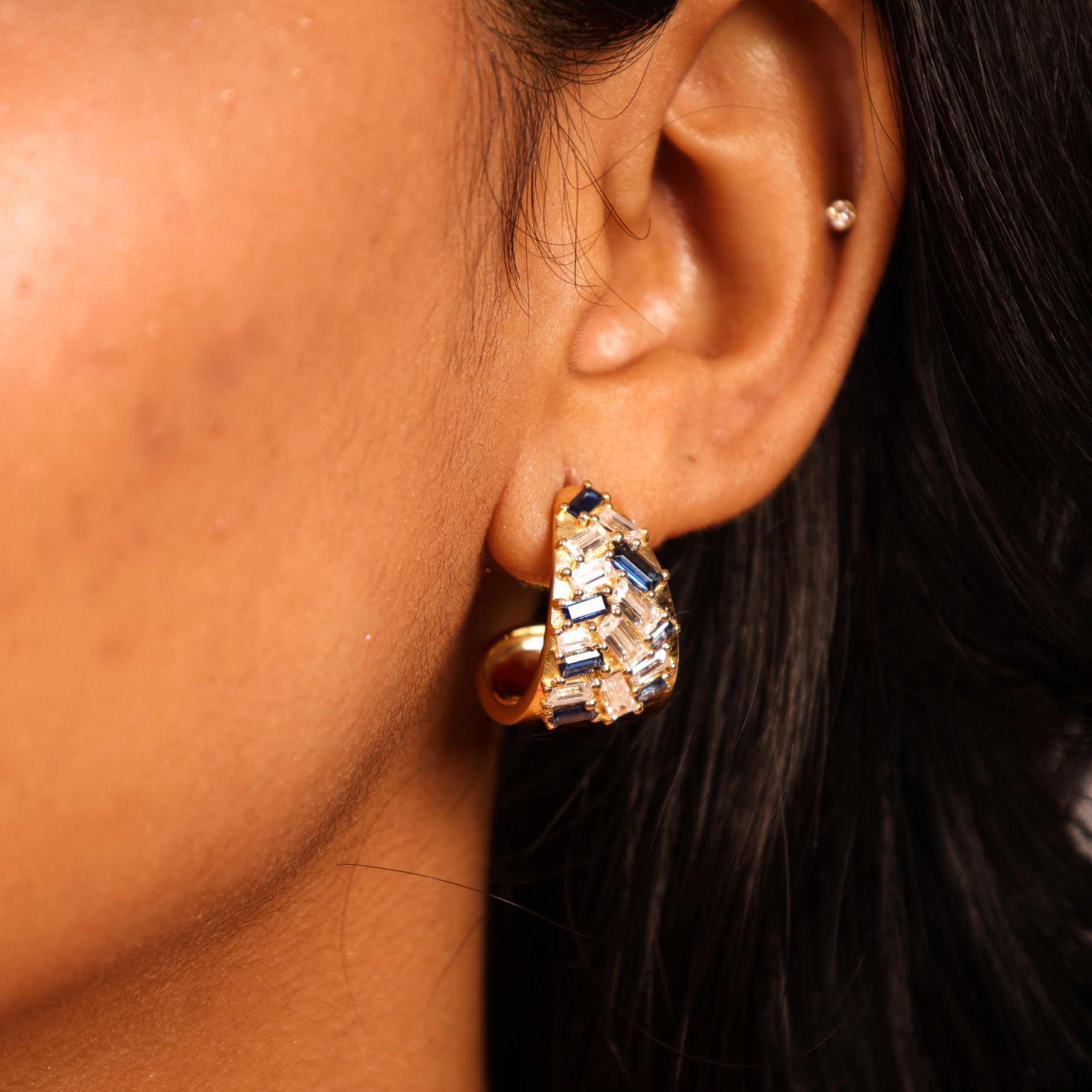 Saphire Mosaic Studs