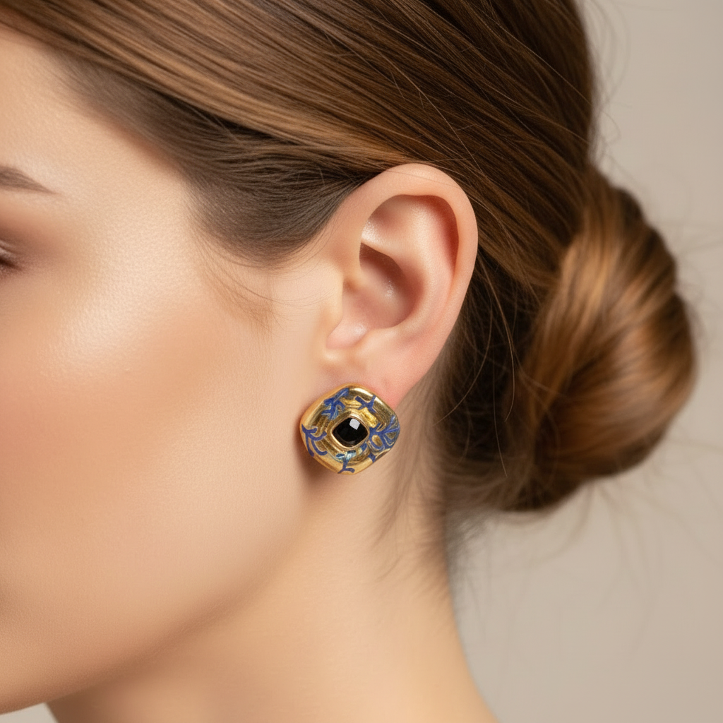Azure Bloom Studs