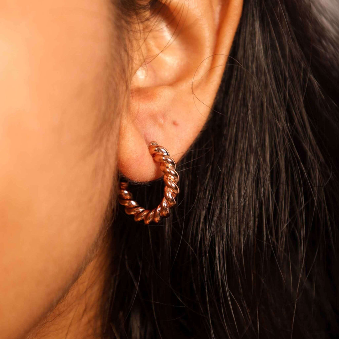 Rosette Spiral Earrings