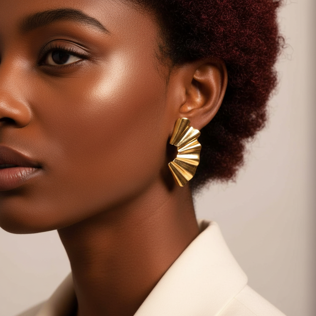 Soleil Ruffle Earrings