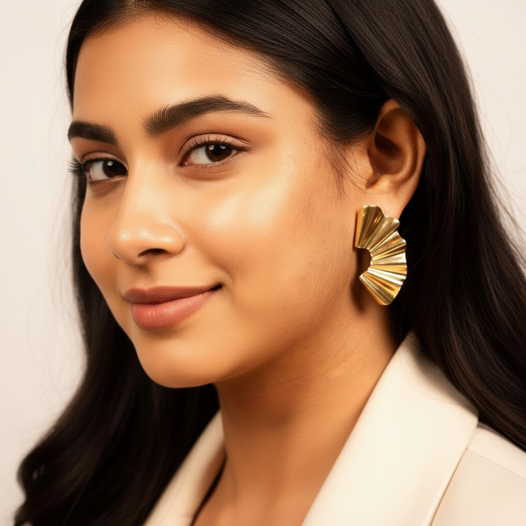 Soleil Ruffle Earrings