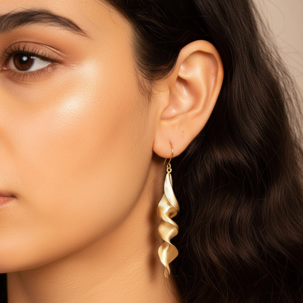 Twist of Gold Earrings