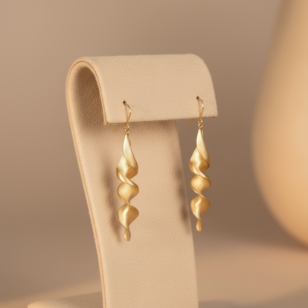 Twist of Gold Earrings