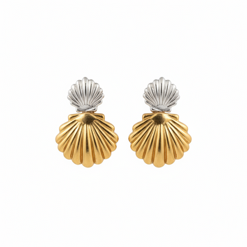 Gilded Shell Earrings