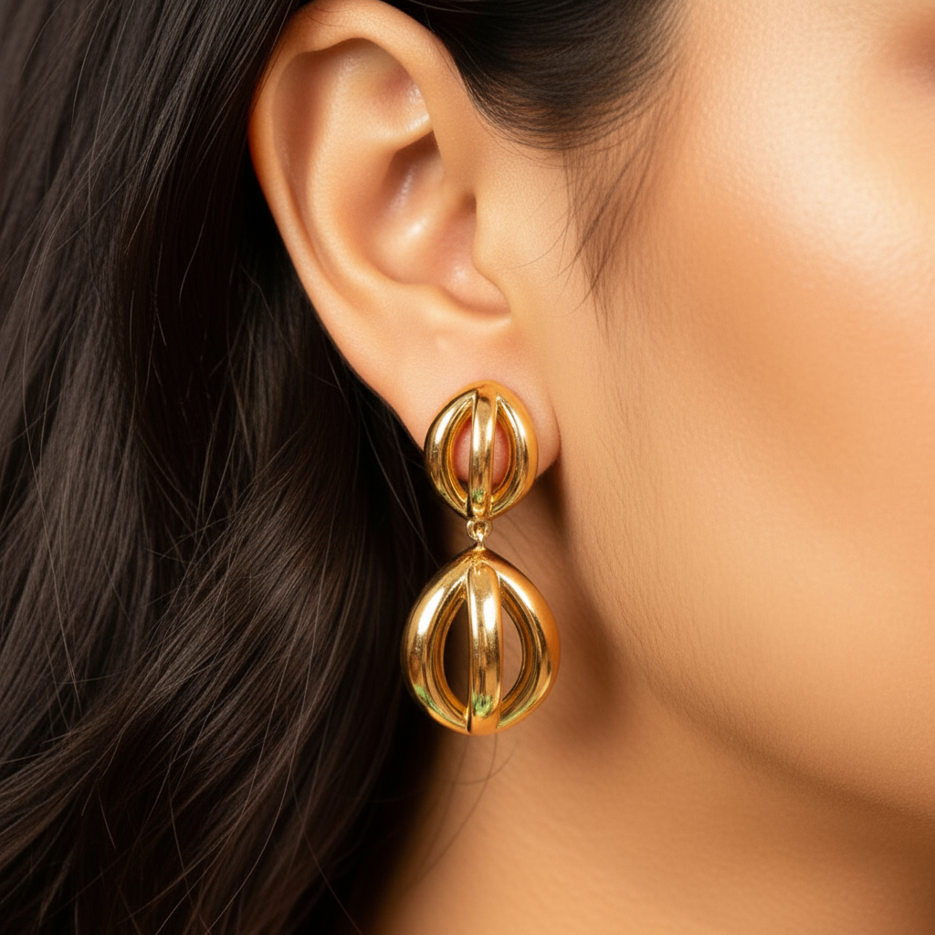 Golden Orbit Earrings
