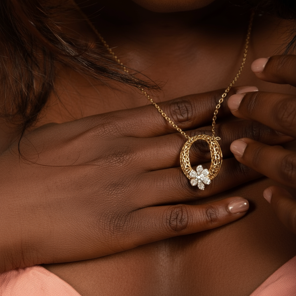 Golden Bloom Pendant