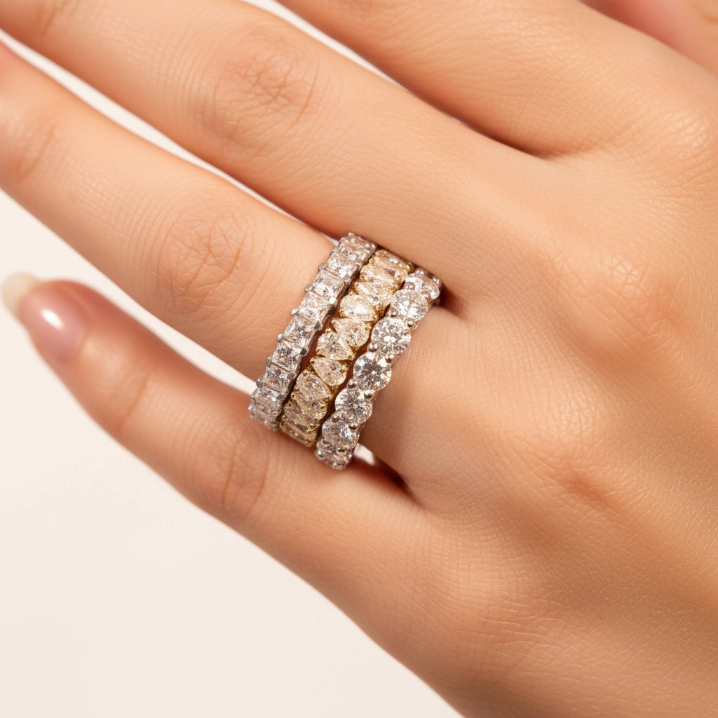 Pear Elegance Eternity Ring