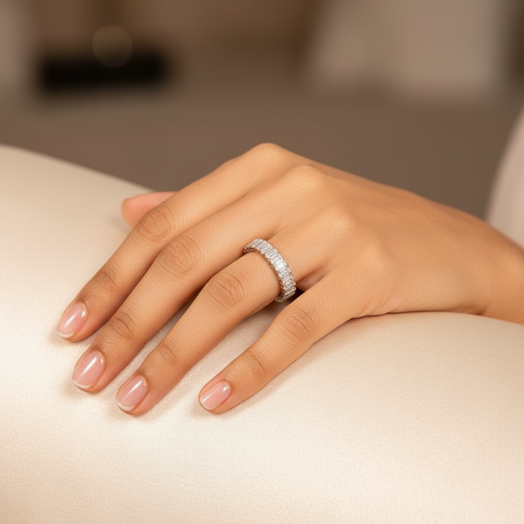 Emerald Radiance Eternity Ring