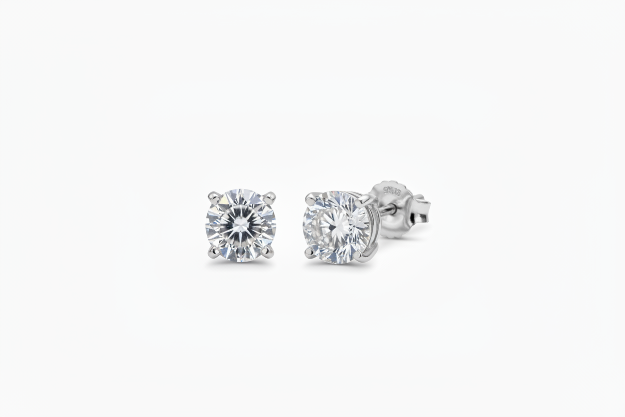 0.30 Carats Moissanite Diamond Studs