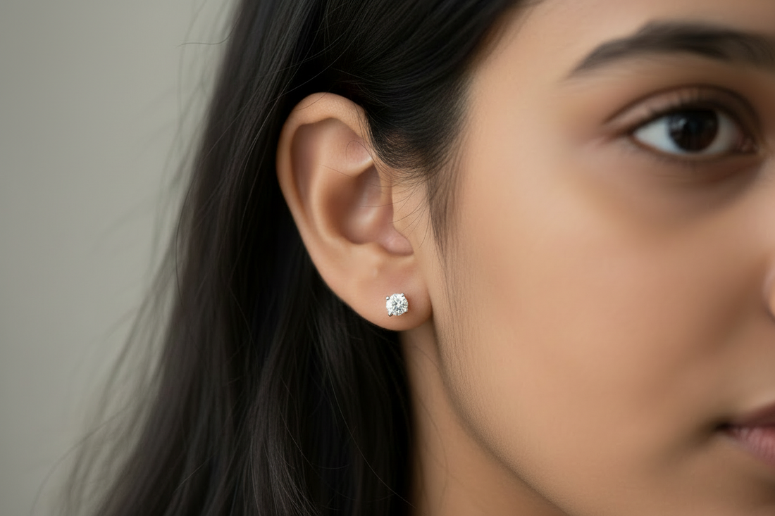 0.30 Carats Moissanite Diamond Studs